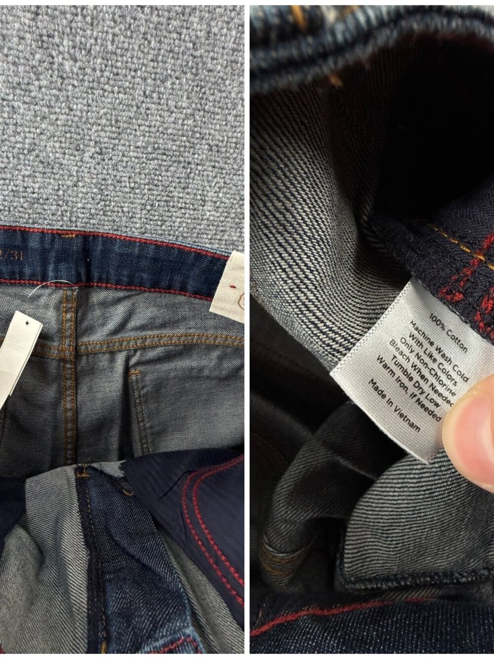 NWT Talbots Signature Straight Jeans 12/31 Dark Wash Denim Straight ACTL 34X31 - Picture 16 of 16
